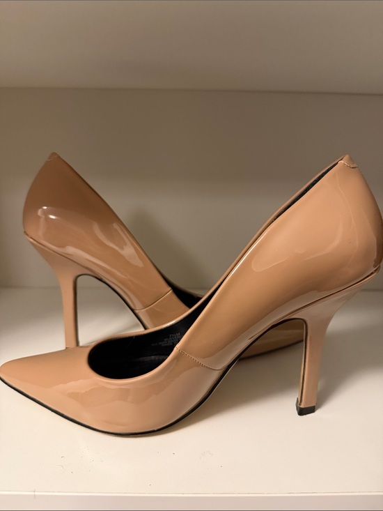 Marc Fisher Shoes - Marc Fisher Nude Patent Pointed-Toe Pumps